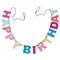 Happy Birthday Banner Decorative Wall Garland 72in - Everyday Holiday Decor for Celebrations and Parties